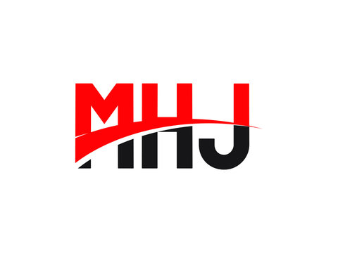 MHJ Letter Initial Logo Design Vector Illustration