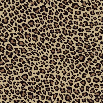 seamless leopard style. vector print of leopard skin for clothes.