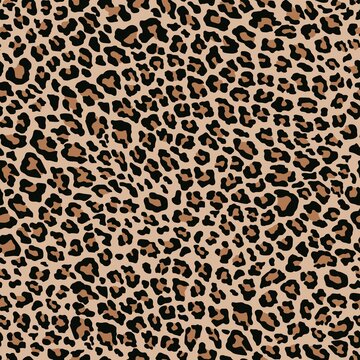 seamless leopard color. seamless leopard print for print or clothing