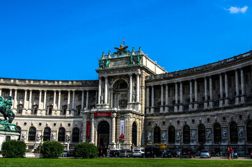 Fototapeta na wymiar National Library in Austria Vienna
