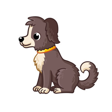 Vector illustration with a pet in cartoon style.