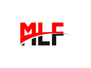MLF Letter Initial Logo Design Vector Illustration
