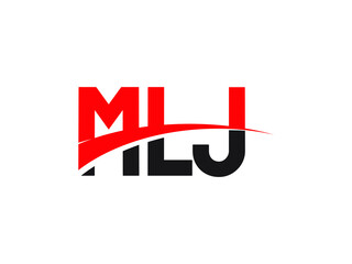 MLJ Letter Initial Logo Design Vector Illustration