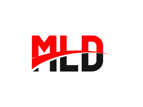 MLD Letter Initial Logo Design Vector Illustration
