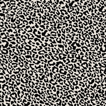 white leopard spots on clothing or print. vector seamless pattern