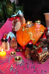 halloween still life