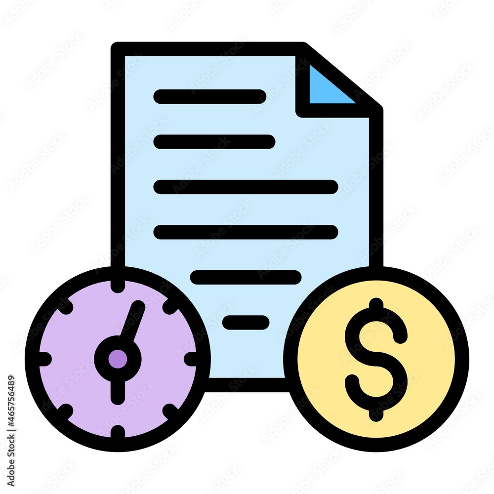 Aufkleber payment estimator icon. outline payment estimator vector icon color flat isolated