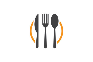 Food logo template design vector , icon illustration