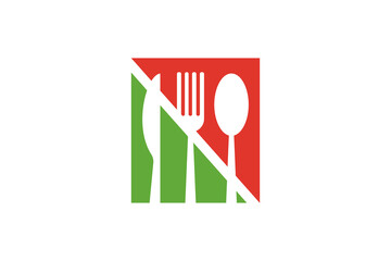 Food logo template design vector , icon illustration