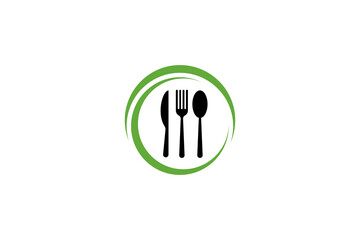 Food logo template design vector , icon illustration