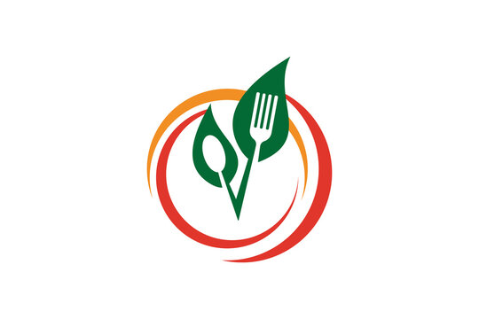Food logo template design vector , icon illustration