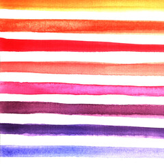 Multicolored watercolor stripes