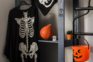 Halloween holiday decor in the children's room.