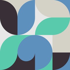 Abstract geometric artwork design with simple shapes and shapes. Vertical pattern with geometric elements. Ideal for web banner, business presentation, branded packaging, fabric printing.