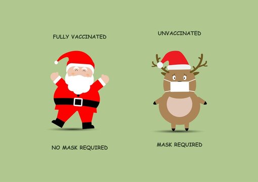 Merry Christmas. Facemask Not Required After Covid-19 Vaccination.