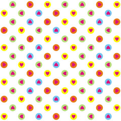 polka dot colorful background vector editable