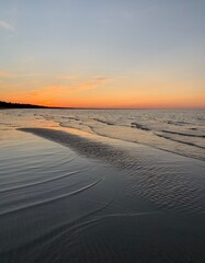 sunset on the beach