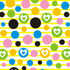 polka dot colorful background vector editable