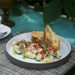 Lobster or shrimp appetizer with avocado