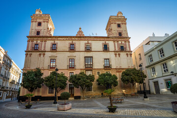 Fototapeta na wymiar Iglesia del Carmen church in Cadiz, Andalusia, Spain, Europe