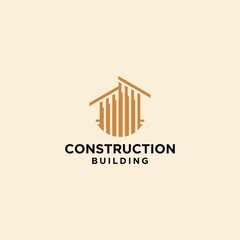 Home construction logos, modern real estate business logos, vector illustrations of creative logos for building agencies