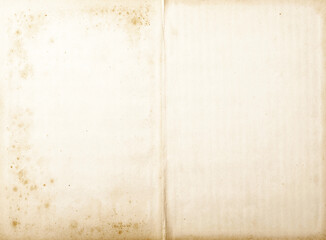 background of empty stained old paper, top view