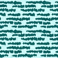 Aegean teal broken stripe rustic linen texture background. Summer line coastal living style. Light turquoise blue cloth effect textile seamless pattern. Washed out beach cottage fabric material. 