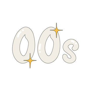 Icon of the 00s. Nostalgia for the 2000 years. Y2k style. Simple flat linear vector illustration isolated on a white background.