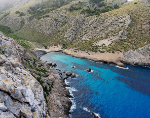 Fototapeta na wymiar view of the coast of island Mallorca