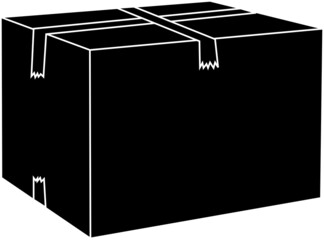 頑丈に貼ったダンボールのガムテープ「シルエット」