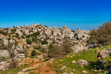 El Torcal de Antequera, Andalusia, Spain, near Antequera, province Malaga.