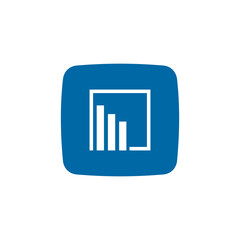 Business chart app logo design