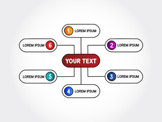 Hand drawn Infographic design template, business concept for presentations and reports