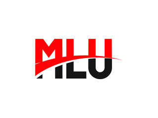 MLU Letter Initial Logo Design Vector Illustration