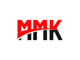 MMK Letter Initial Logo Design Vector Illustration
