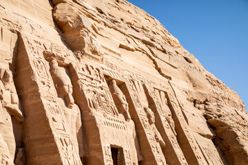 ruins of the ancient Abu Simbel in Egypt