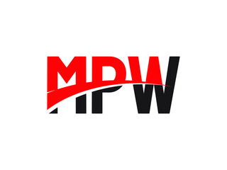 MPW Letter Initial Logo Design Vector Illustration