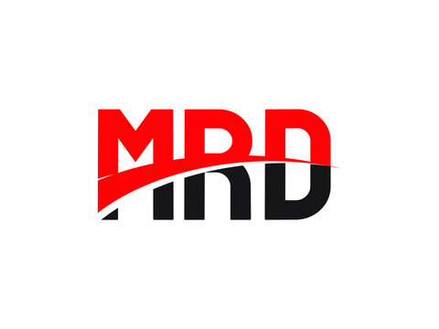 MRD Letter Initial Logo Design Vector Illustration