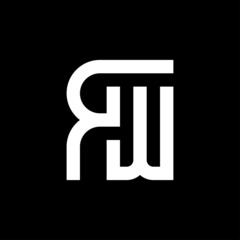 Letter RW logo template