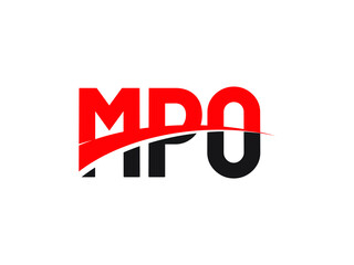 MPO Letter Initial Logo Design Vector Illustration
