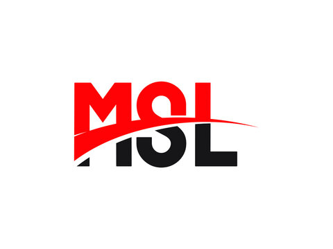 MSL Letter Initial Logo Design Vector Illustration