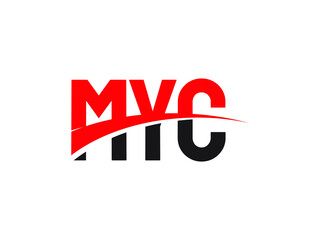 MYC Letter Initial Logo Design Vector Illustration