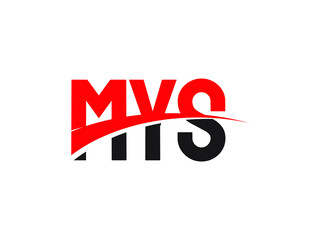 MYS Letter Initial Logo Design Vector Illustration
