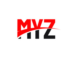 MYZ Letter Initial Logo Design Vector Illustration