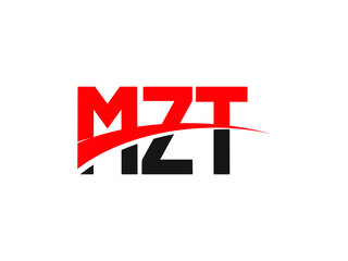 MZT Letter Initial Logo Design Vector Illustration
