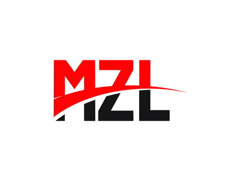 MZL Letter Initial Logo Design Vector Illustration