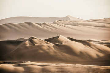 sand dunes of Peru with many layers © Zach