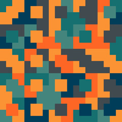 Abstract geometric pattern of squares. Seamless mosaic and tile. Vector illustration