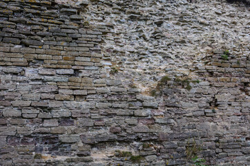 the texture of the fortress wall. masonry wall. Oreshek Fortress. Shlisselburg Fortress near the St. Petersburg, Russia. Founded in 1323.