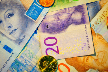 Swedish krona, the currency of Sweden (SEK)